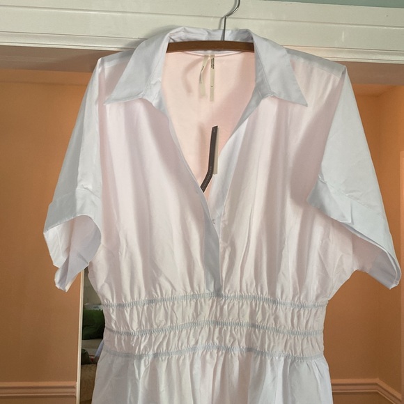 Anthropologie Sumerset Maxi Shirt Dress Edition in white, size large - Picture 3 of 9